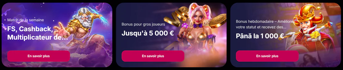 NV Casino promotions avec cashback, bonus VIP jusqu’à 5 000 € et bonus hebdomadaire jusqu’à 1 000 €